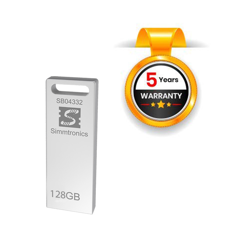 Simmtronics 128GB USB DRIVE 2.0 WITH METAL BODY