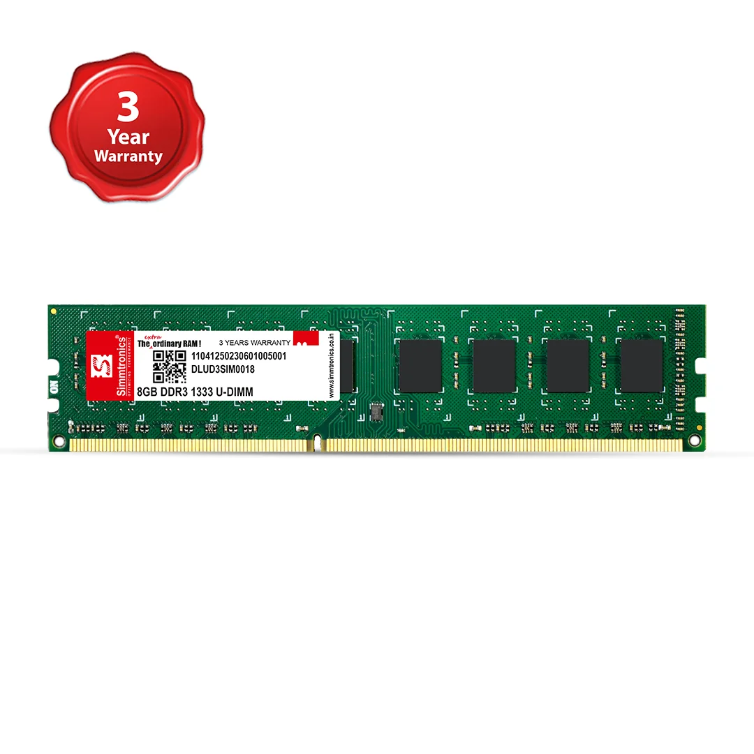 Simmtronics 8GB DDR3 DESKTOP RAM 1333MHz